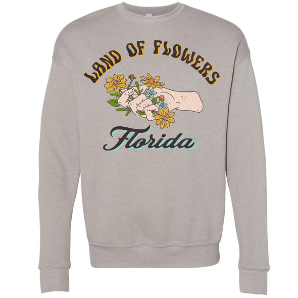 Land of Flowers Florida Drop Shoulder Sweater