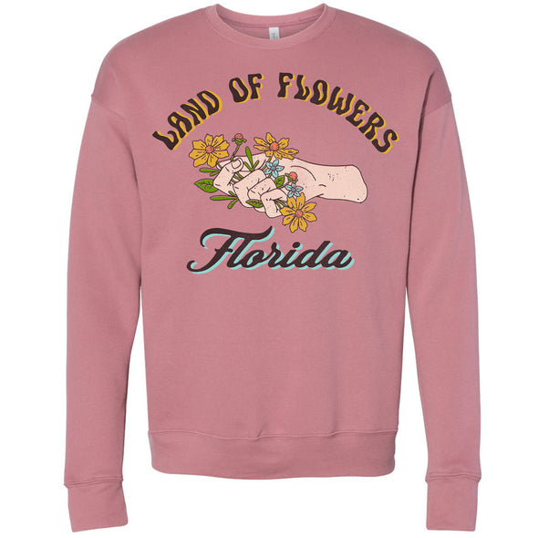 Land of Flowers Florida Drop Shoulder Sweater