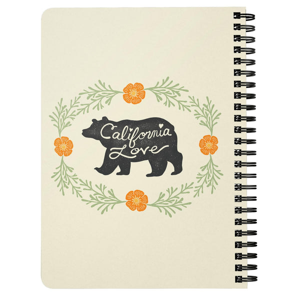 Bear CA Love Cream Spiral Notebook-CA LIMITED