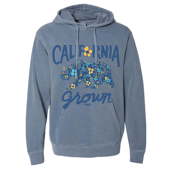 Bear Poppy Blossom Pullover Hoodie-CA LIMITED