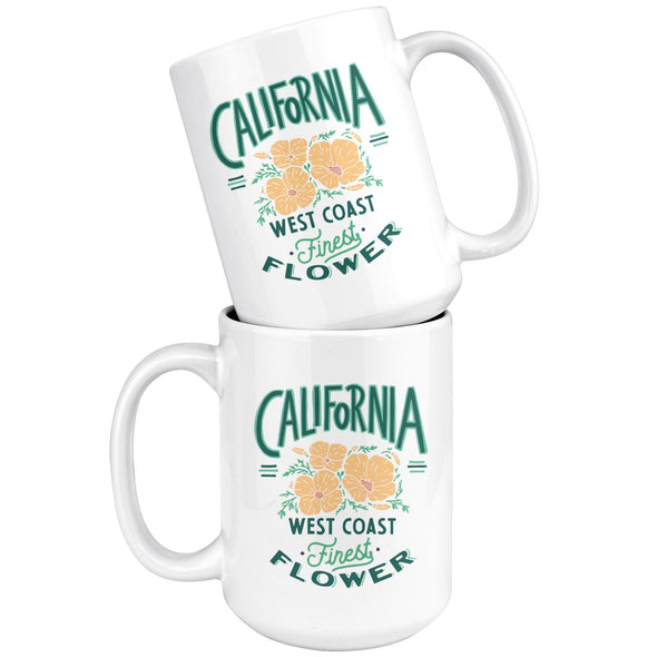 CA Finest Poppies Green Ceramic Mug-CA LIMITED