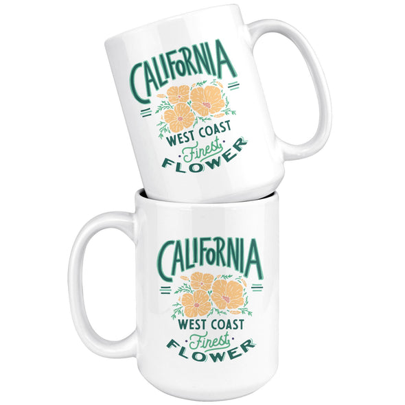 CA Finest Poppies Green Ceramic Mug-CA LIMITED