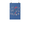CA Grown Poppies Blue Poster-CA LIMITED