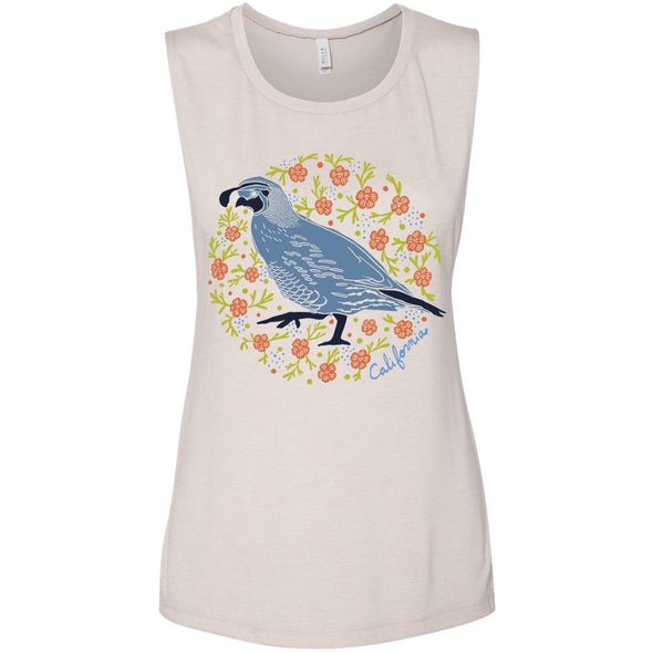 CA Poppy Quail Muscle Tank-CA LIMITED