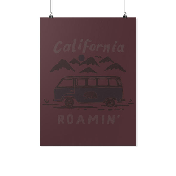 CA Roamin' Maroon Poster-CA LIMITED