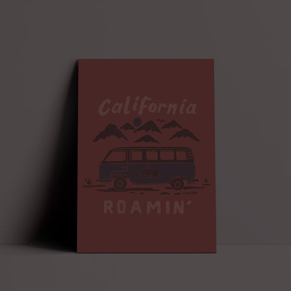 CA Roamin' Maroon Poster-CA LIMITED