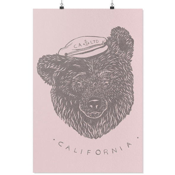 CA Sailor Bear White Poster-CA LIMITED