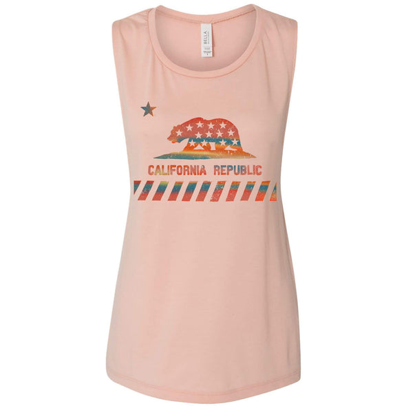 CA Star Flag Muscle Tank-CA LIMITED