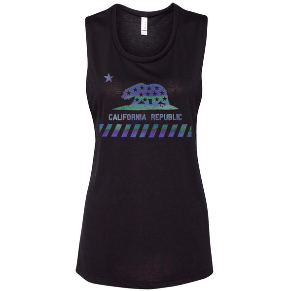 CA Star Flag Muscle Tank-CA LIMITED