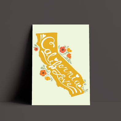 CA State Poppies Yellow Poster-CA LIMITED