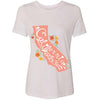 CA State With Poppies Tee-CA LIMITED