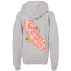 CA State With Poppies Youth Zip Up Hoodie-CA LIMITED