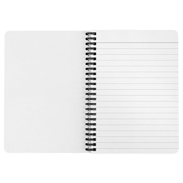CA State with Poppies Albescent White Spiral Notebook-CA LIMITED