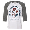 CA Wild Poppies Baseball Tee-CA LIMITED