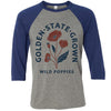 CA Wild Poppies Baseball Tee-CA LIMITED