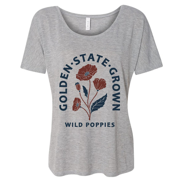 CA Wild Poppies Dolman-CA LIMITED