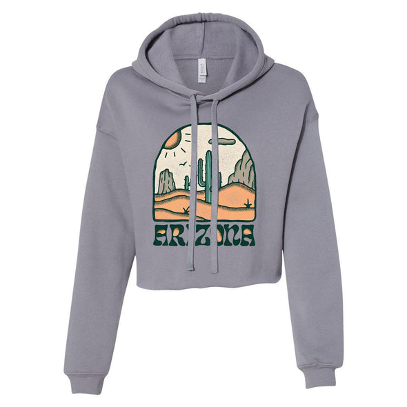 Cactus Arizona Cropped Hoodie-CA LIMITED