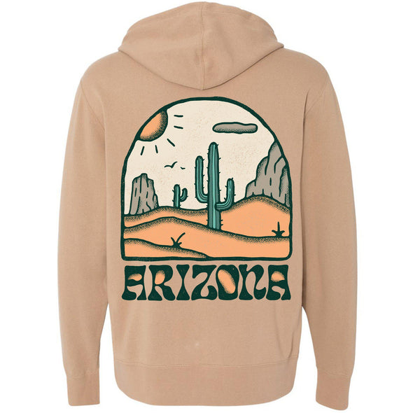Cactus Arizona Zipper Hoodie-CA LIMITED