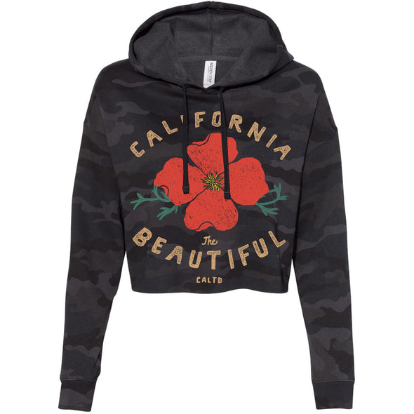 Cali Beautiful Cropped Hoodie-CA LIMITED