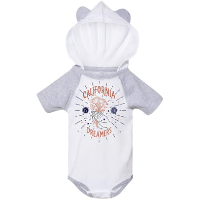 California Dreamers Hooded Baby Onesie-CA LIMITED