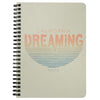 California Dreaming Stripes Cream Spiral Notebook-CA LIMITED