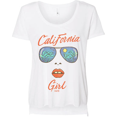 California Girl Glasses High Low Top-CA LIMITED