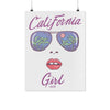 California Girl Glasses White Poster-CA LIMITED