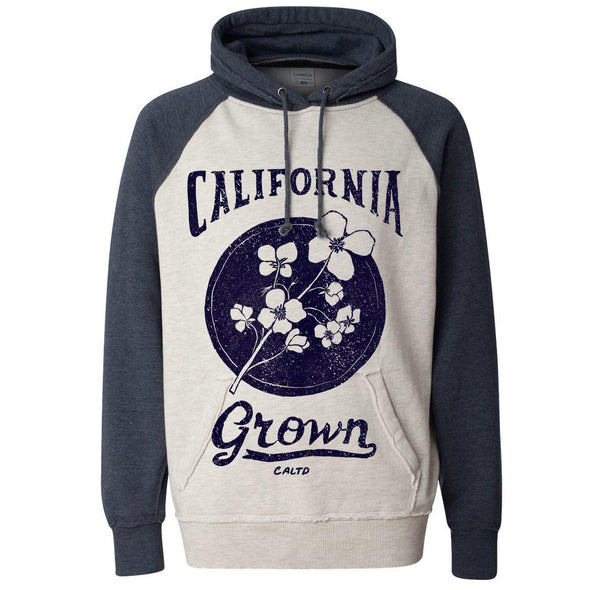 California Grown Circle Raglan Hoodie-CA LIMITED