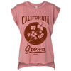 California Grown Circle Rolled Sleeve Tank-CA LIMITED