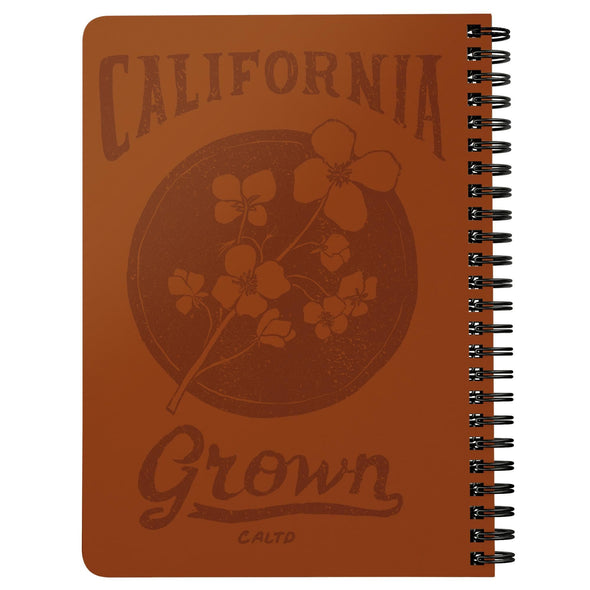 California Grown Orange Spiral Notebook-CA LIMITED