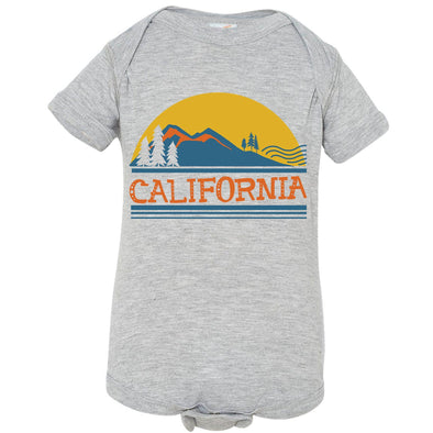 California Mountains Baby Onesie-CA LIMITED