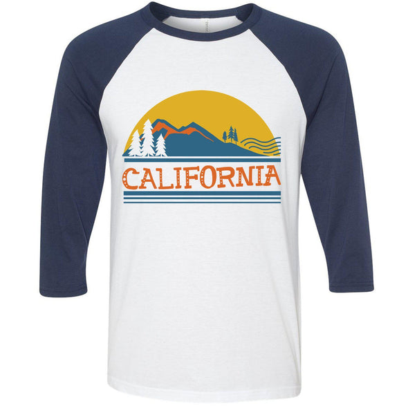 California Mountains Baseball Tee-CA LIMITED