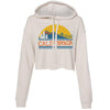 California Mountains Cropped Hoodie-CA LIMITED