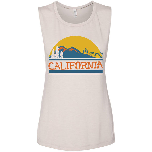 California Mountains Muscle Tank-CA LIMITED