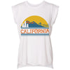 California Mountains Rolled Sleeve Tank-CA LIMITED