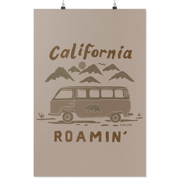 California Roamin' Cream Poster-CA LIMITED