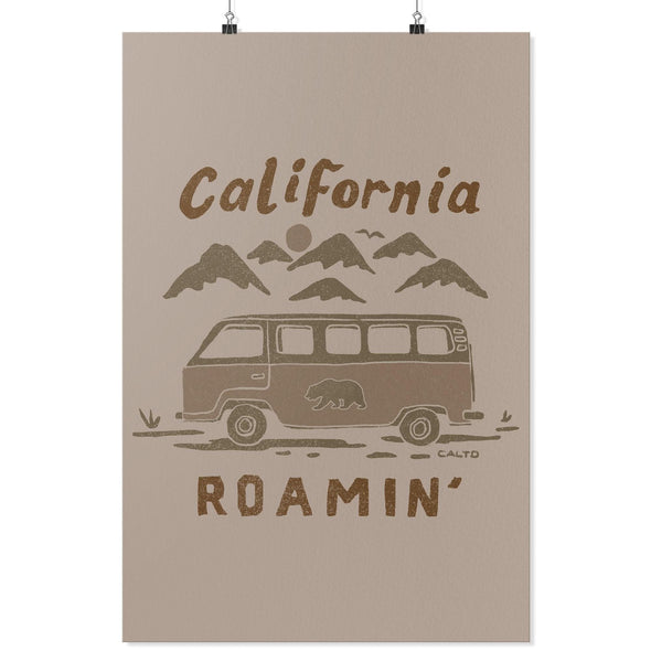 California Roamin' Cream Poster-CA LIMITED