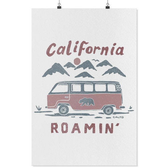 California Roamin' White Poster-CA LIMITED
