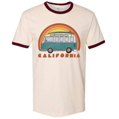 California Surf Van Ringer Tee-CA LIMITED