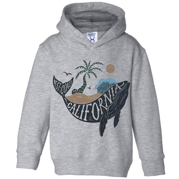 California Whale Toddlers Hoodie-CA LIMITED