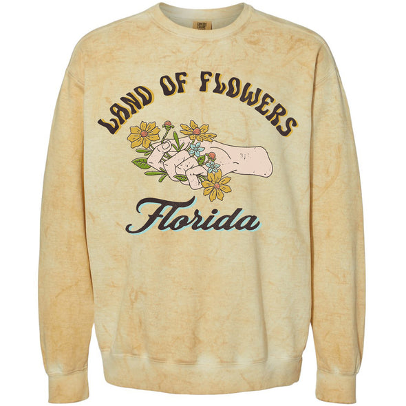 Land of Flowers Tie Dye Florida Sweater