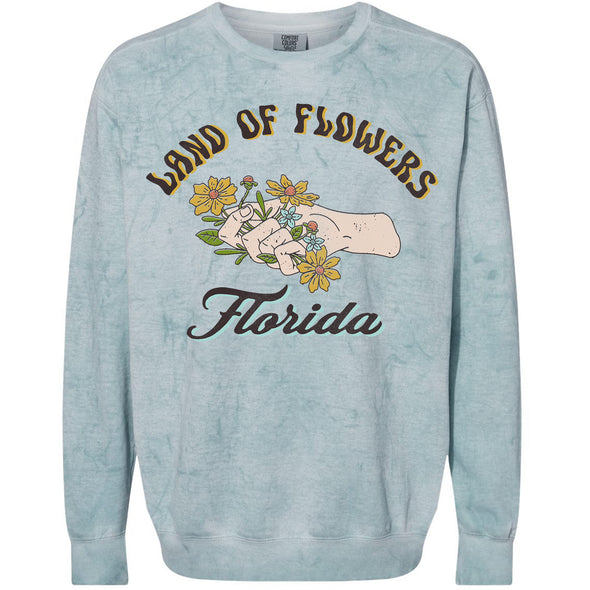 Land of Flowers Tie Dye Florida Sweater