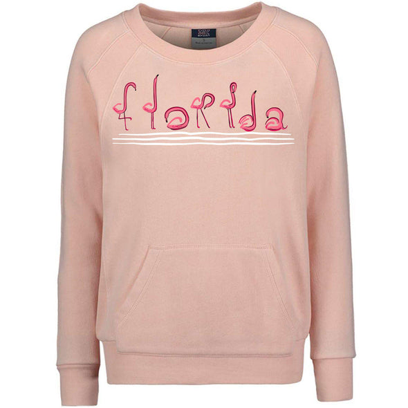 Curvy Flamingos FL Crewneck Sweater-CA LIMITED