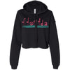 Curvy Flamingos FL Cropped Hoodie-CA LIMITED