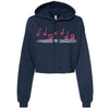 Curvy Flamingos FL Cropped Hoodie-CA LIMITED