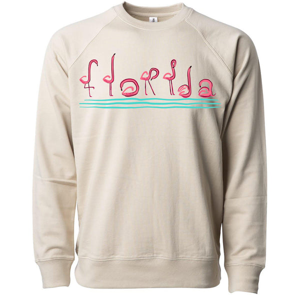 Curvy Flamingos FL Raglan Sweater-CA LIMITED