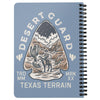 Desert Guard Texas Bali Blue Spiral Notebook-CA LIMITED