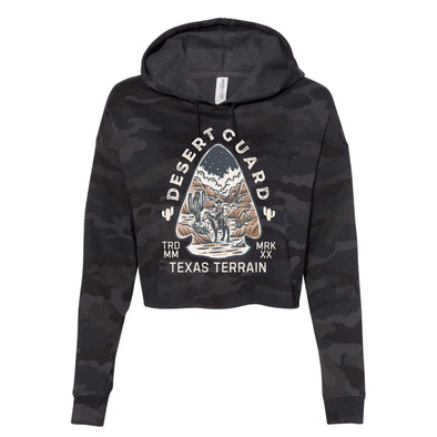 Desert Guard Texas Cropped Hoodie-CA LIMITED
