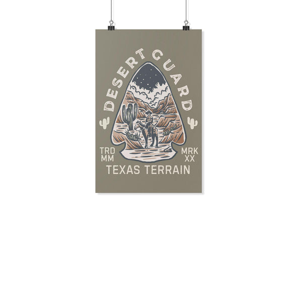 Desert Guard Texas Olive Poster-CA LIMITED