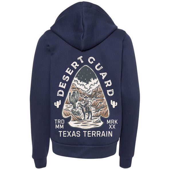 Desert Guard Texas Youth Zip Up Hoodie-CA LIMITED